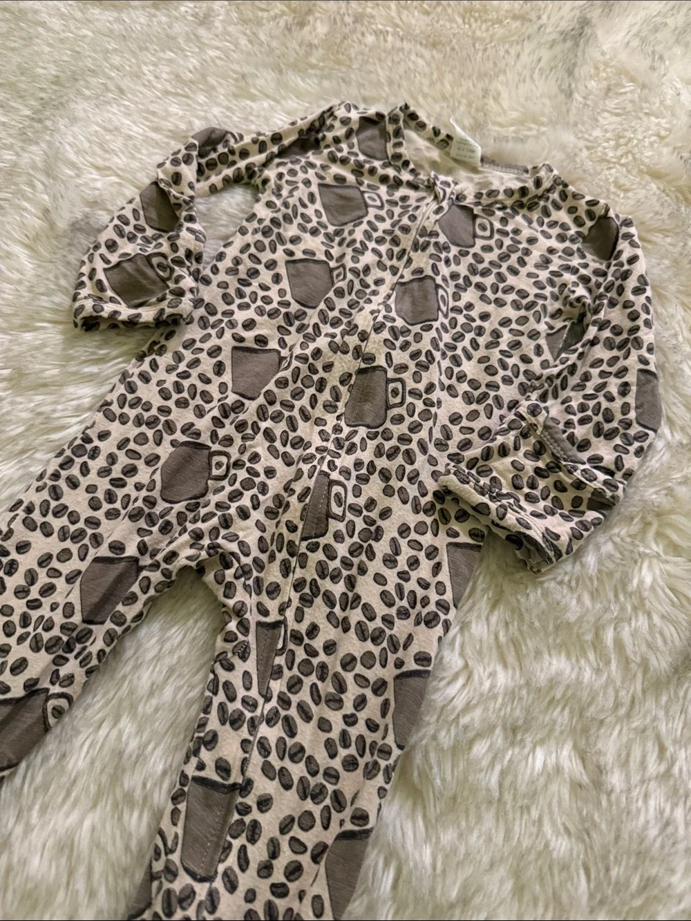 Kate Quinn 6-9 Month Coffee Bean Footie
